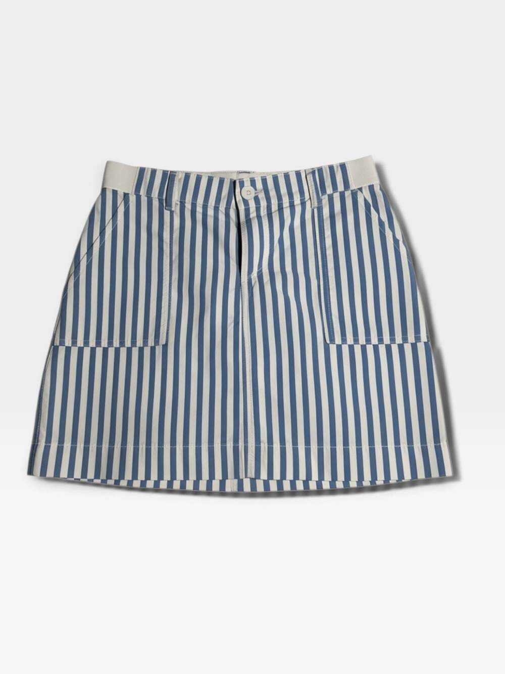 VTG Lee Tenniscore Stripe Mid-Rise Skort with Hidden Short Inseam